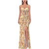 Apricot Velvet Floral Print