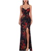 Black With Red Floral Print