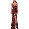 Black and Red Big Floral