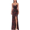 Black and Red Rose Floral Print