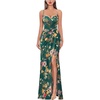Green Floral Print-b