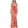 Orange Floral Print