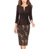 Brown and Purple Floral Print