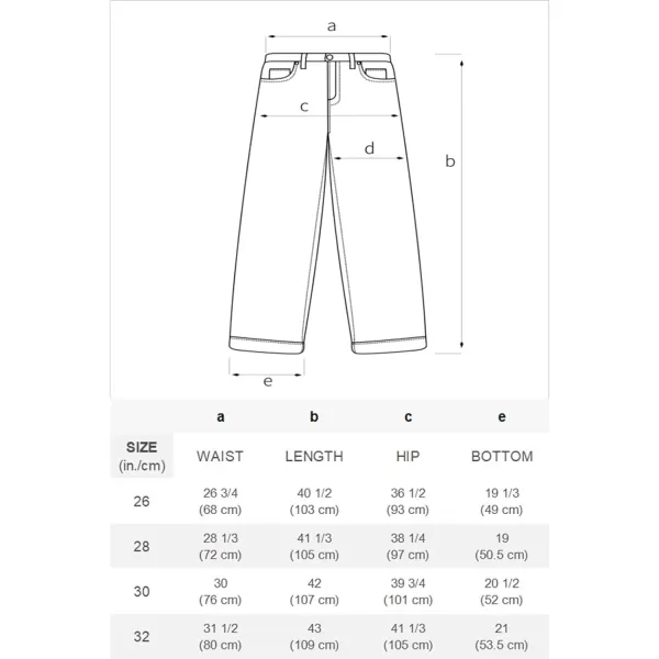 Aelfric Eden Mens Patchwork Jeans Women High Waisted Vintage Straight Trousers Streetwear Jeans05black