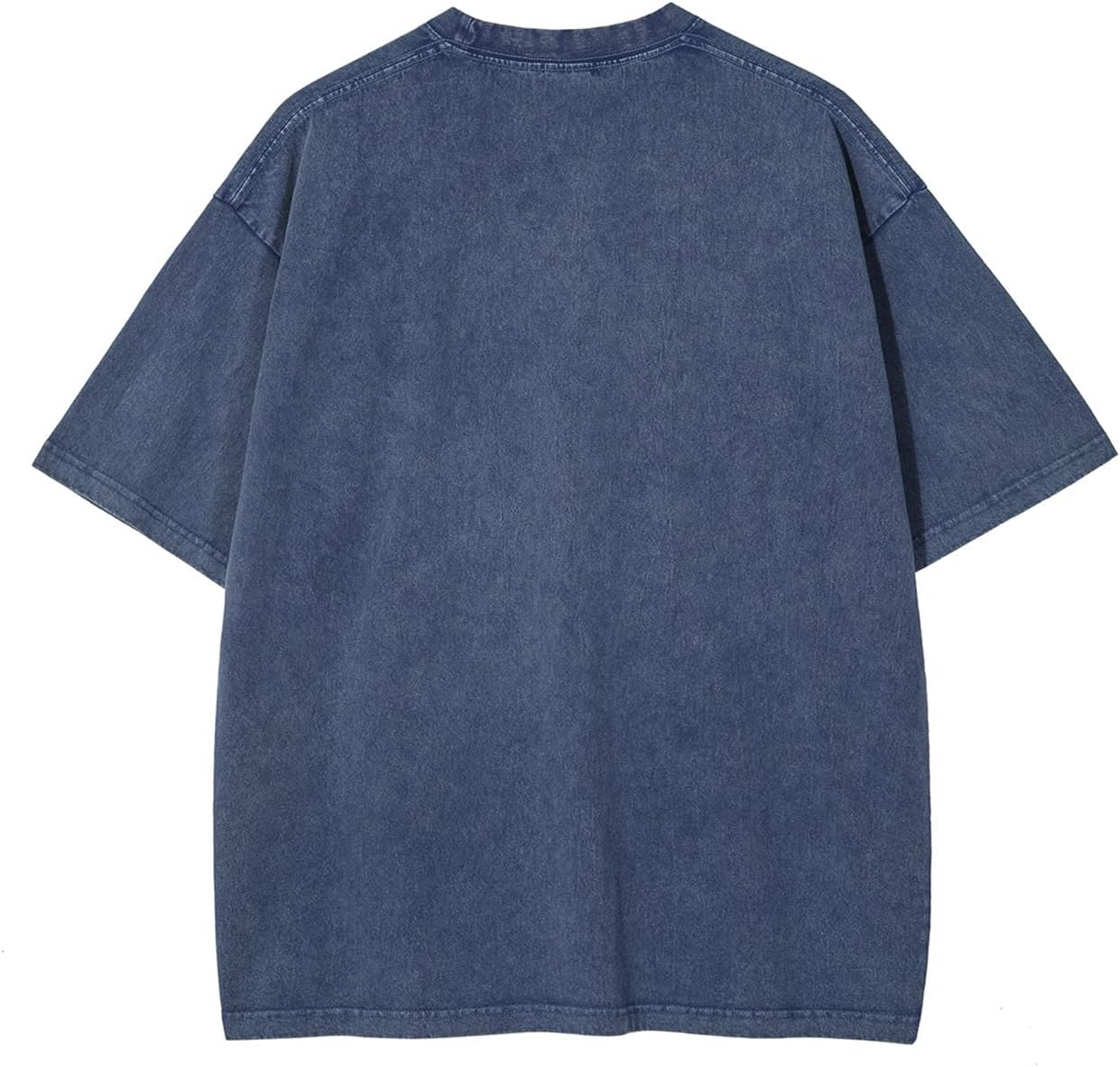 Aelfric Eden Mens Solid Tee 90s Vintage Oversized Shirts Streetwear Short Sleeve Casual Tops20dark Blue