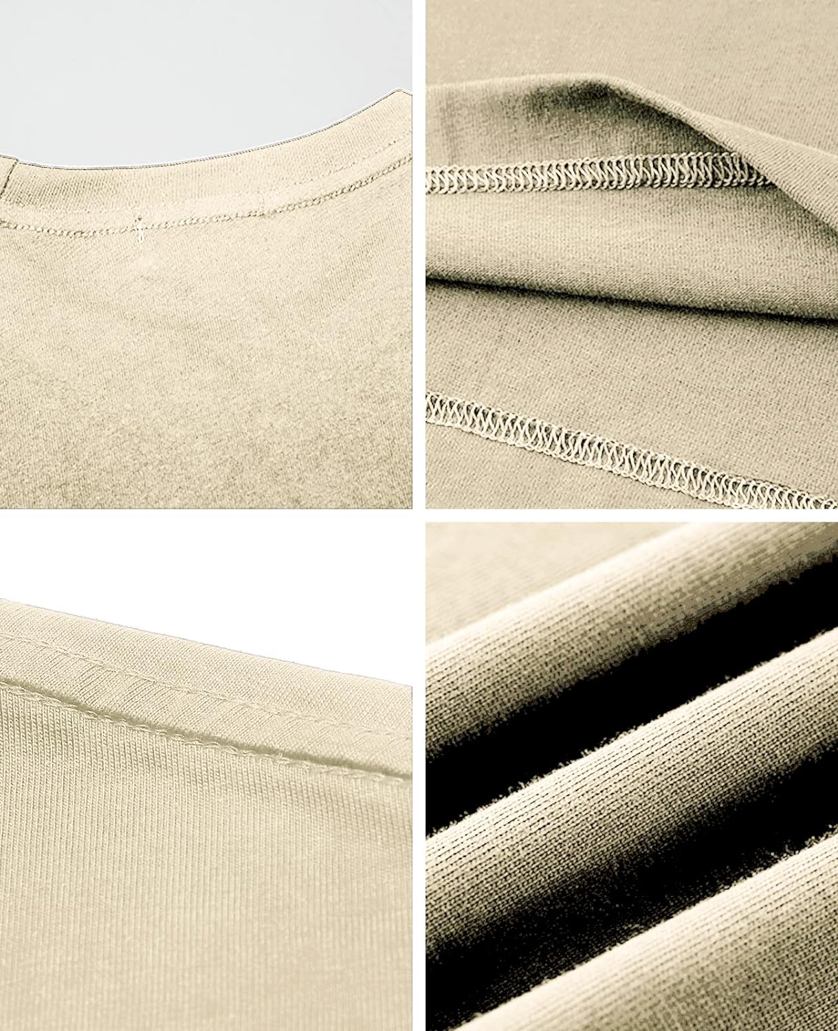 Aelfric Eden Mens Solid Tee 90s Vintage Oversized Shirts Streetwear Short Sleeve Casual TopsA2khaki