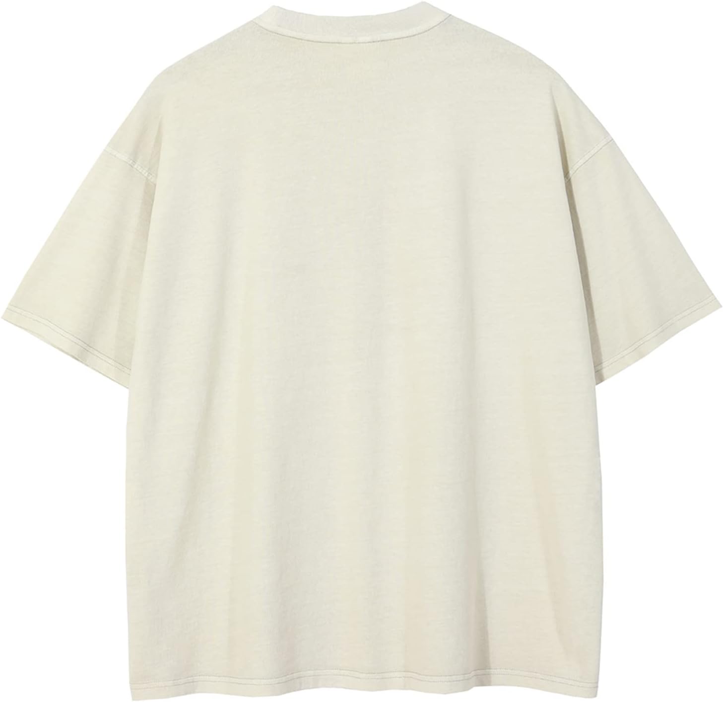 Aelfric Eden Mens Solid Tee 90s Vintage Oversized Shirts Streetwear Short Sleeve Casual TopsB6apricot