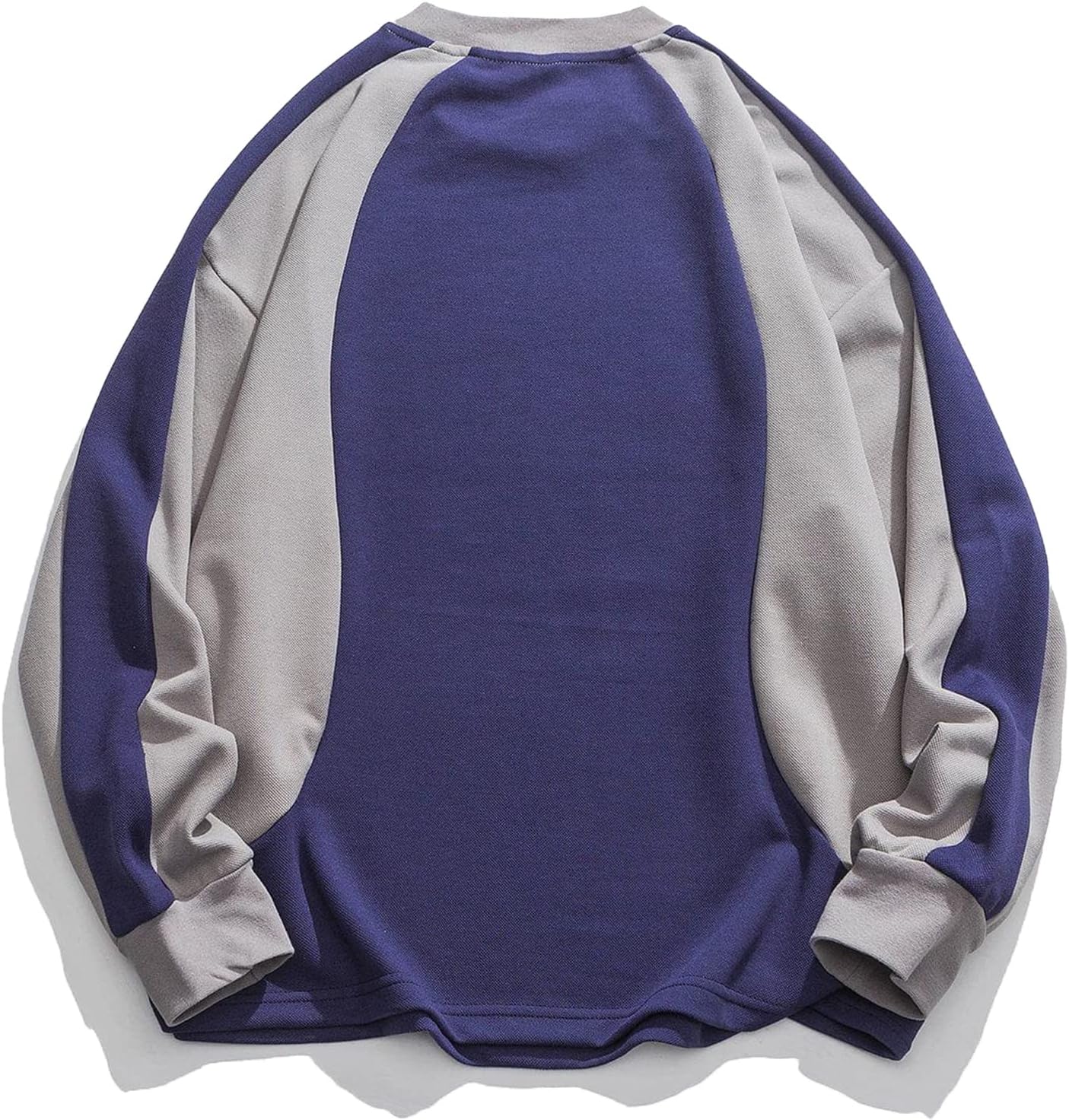 Aelfric Eden Oversized Crewneck Sweatshirts for Men Vintage Graphic Pullover Loose Fit Streetwear Long Sleeve TopBpurple