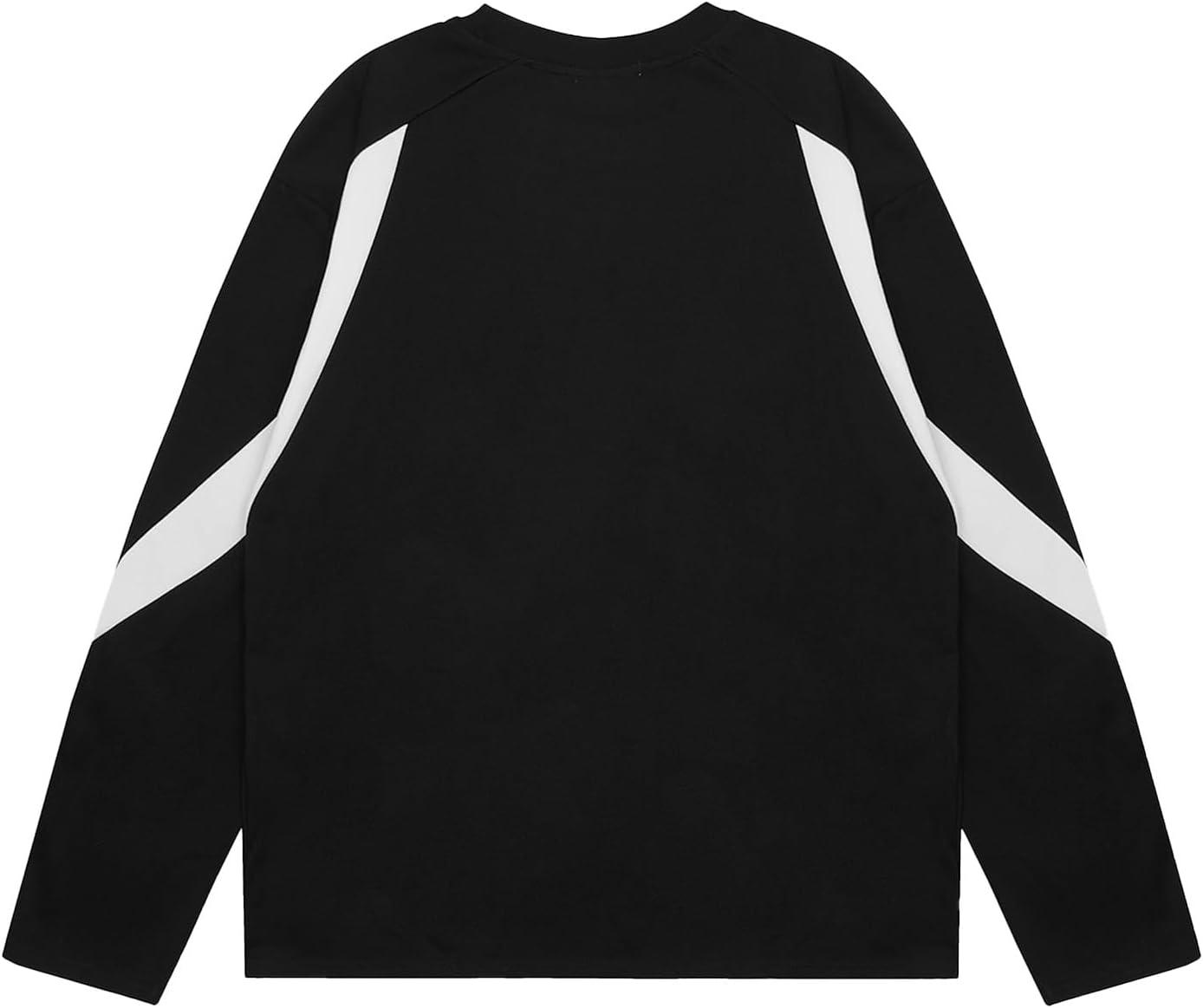 Aelfric Eden Oversized Crewneck Sweatshirts for Men Vintage Graphic Pullover Loose Fit Streetwear Long Sleeve TopD04patchworkampblack