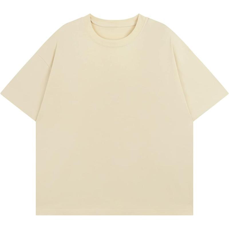 Aelfric Eden Mens Solid Tee 90s Vintage Oversized Shirts Streetwear Short Sleeve Casual TopsA2khaki