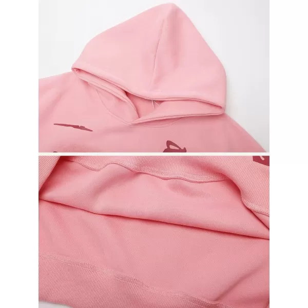 Aelfric Eden Mens Fashion Pullover Hoodie Sweatshirt Fleece Pullover Heart Hip Hop Streetwear Casual Sweatshirt HoodedJ11cartoon Figure amp Pink