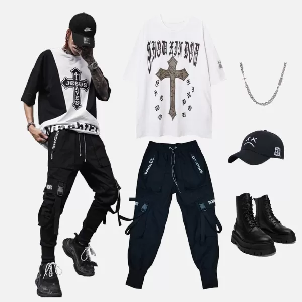 Aelfric Eden Mens Jogger Casual PantsLong Casual Hip hop Jogger Harem Cotton Pant Patchwork Street WearBlack1SAelfric Eden Mens Jogger Casual PantsLong Casual Hip hop Jogger Harem Cotton Pant Patchwork Street WearBlack1S