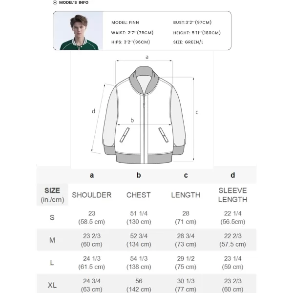 Aelfric Eden Mens Letter Foaming Love Print Varsity Jacket Vintage Graphic Baseball Jacket Unisex Coats StreetwearX595green