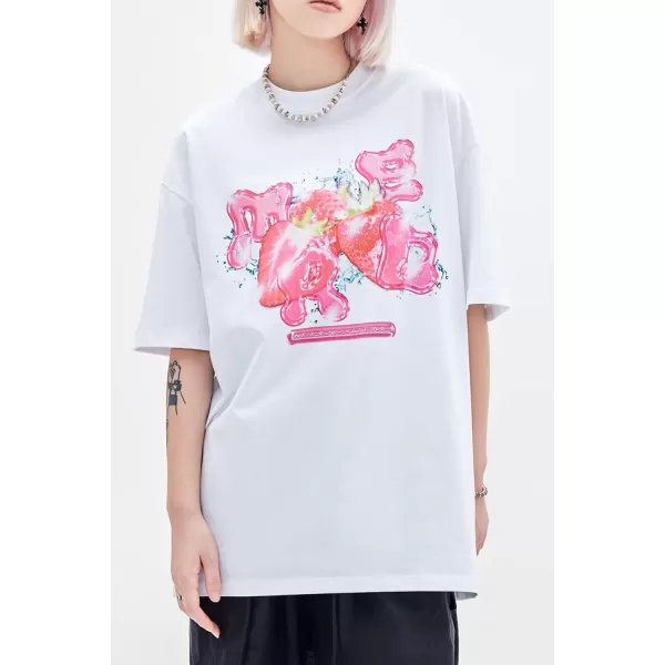 Aelfric Eden Mens Love Balloon Graphic Tees Summer Short Sleeve Printed Cotton T Shirts Casual Harajuku Tops1415white