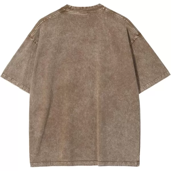 Aelfric Eden Mens Solid Tee 90s Vintage Oversized Shirts Streetwear Short Sleeve Casual Tops20sand