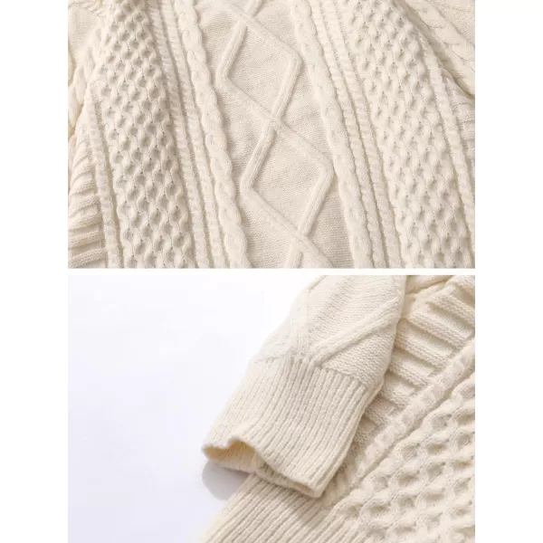 Aelfric Eden Vintage Soft Knit Sweater Autumn Mens Oversized Casual Pullover JumperG01solid amp White