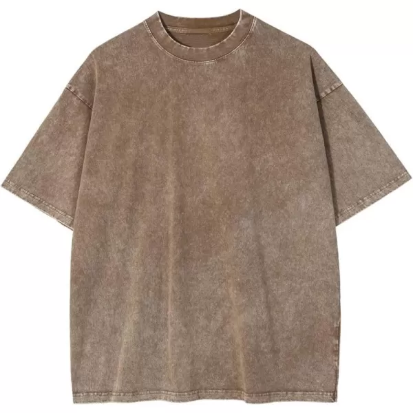 Aelfric Eden Mens Solid Tee 90s Vintage Oversized Shirts Streetwear Short Sleeve Casual Tops20sand