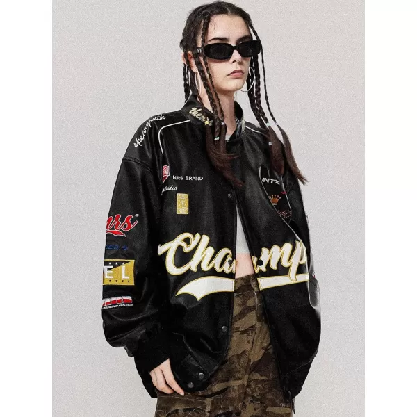 Aelfric Eden Mens Varsity Jacket Harajuku Vintage Graphic Baseball Jacket Unisex Coats StreetwearA10black