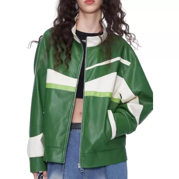 Aelfric Eden Mens Varsity Jacket Harajuku Vintage Graphic Baseball Jacket Unisex Coats StreetwearB64green