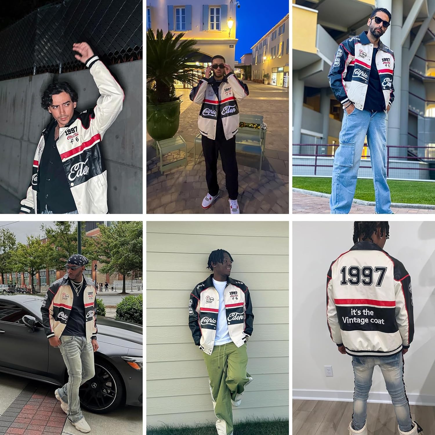 Aelfric Eden Mens Faux Leather Varsity Jacket Vintage Racing Motorcycle Graphic Bomber Jackets Oversized Streetwear Jacket01apricot