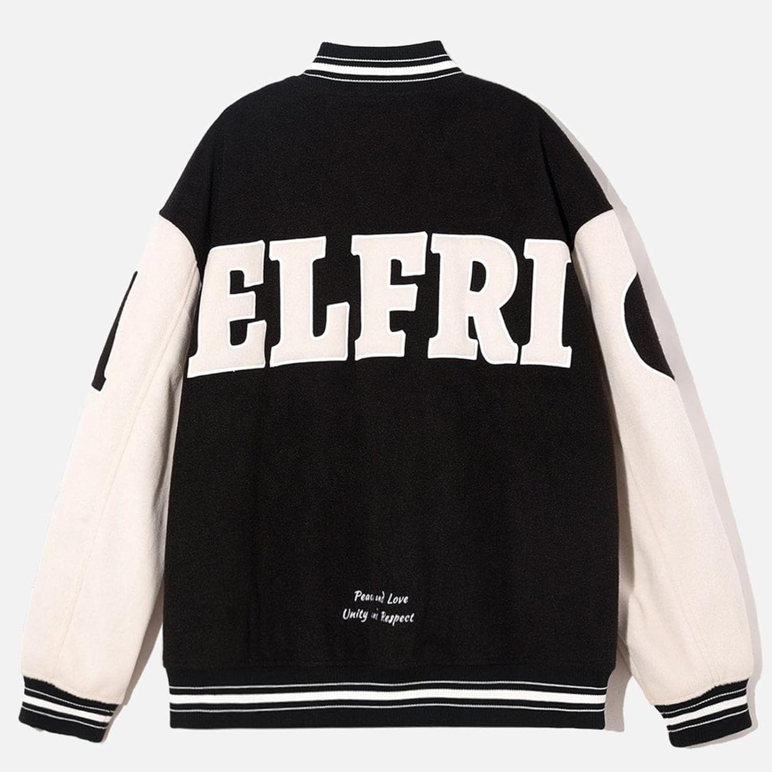 Aelfric Eden Mens Faux Leather Varsity Jacket Vintage Racing Motorcycle Graphic Bomber Jackets Oversized Streetwear Jacket10black