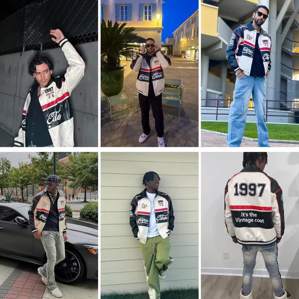 Aelfric Eden Mens Faux Leather Varsity Jacket Vintage Racing Motorcycle Graphic Bomber Jackets Oversized Streetwear Jacket01apricot