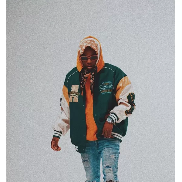 Aelfric Eden Mens Faux Leather Varsity Jacket Vintage Racing Motorcycle Graphic Bomber Jackets Oversized Streetwear Jacket09green