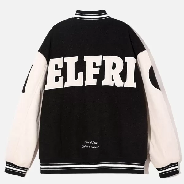 Aelfric Eden Mens Faux Leather Varsity Jacket Vintage Racing Motorcycle Graphic Bomber Jackets Oversized Streetwear Jacket10black