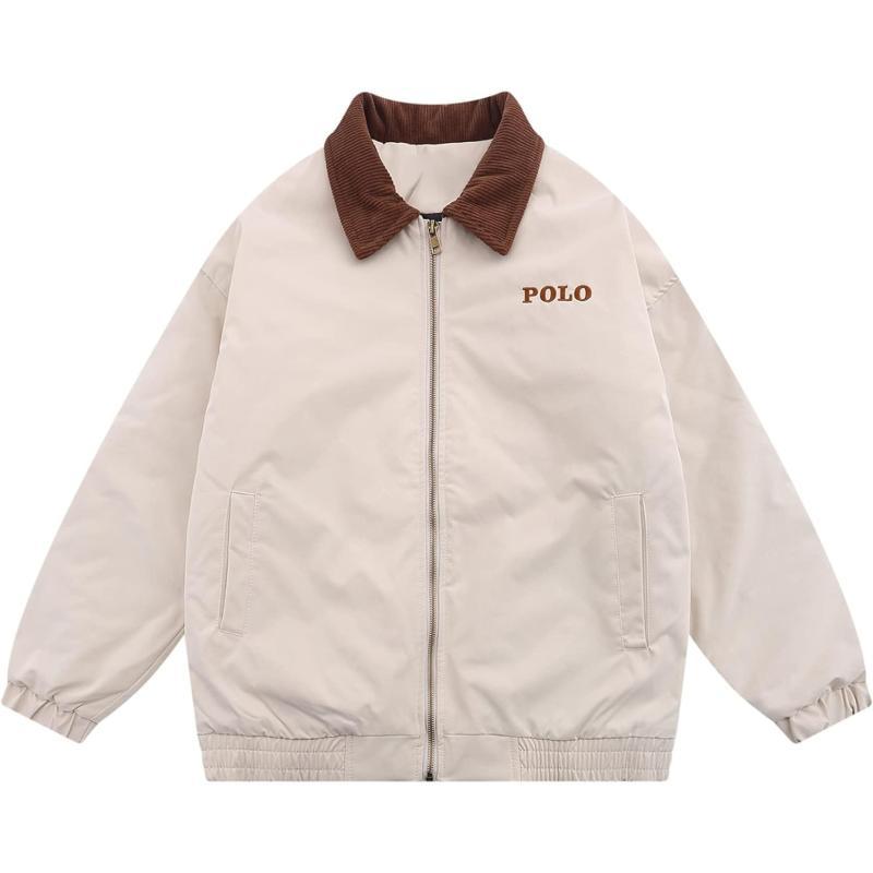 Aelfric Eden Mens Motorcycle Jackets Varsity Jacket Vintage Letter Print Patchwork Jacket Beige Oversized Overcoats647beige