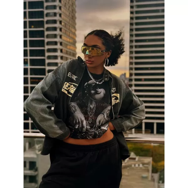 Aelfric Eden Mens Motorcycle Jackets Varsity Jacket Vintage Letter Print Patchwork Jacket Beige Oversized Overcoats1712gray