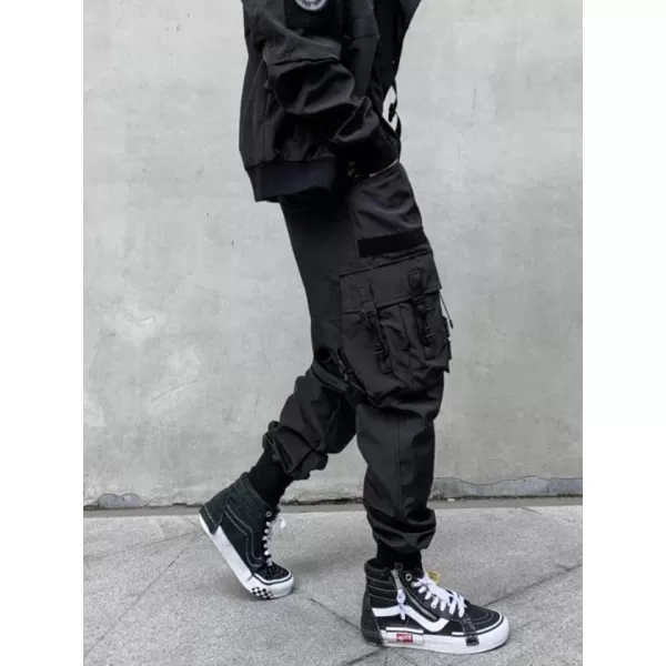 Aelfric Eden Mens Techwear Joggers Pants Long MultiPockets Outdoor Fashion Casual Jogging Cool Pant654black