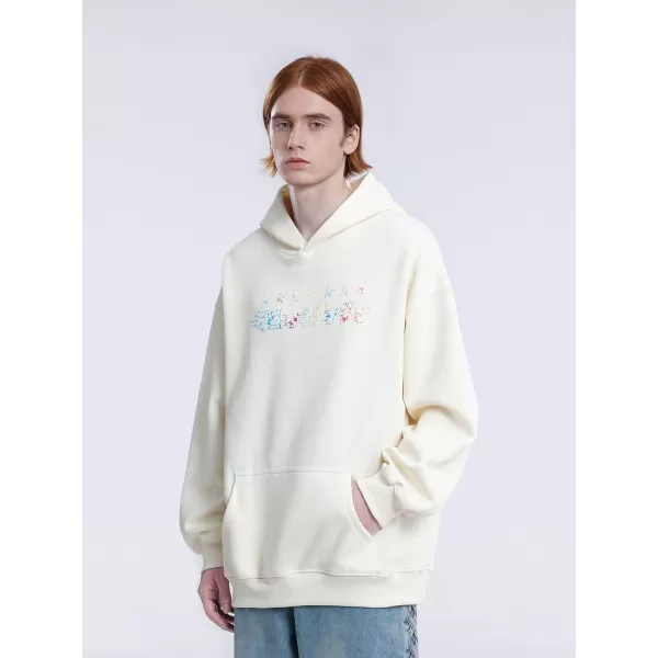 Aelfric Eden Mens Graphic Oversized Hoodie Cartoon Character Print Streetwear Casual hoodies y2k Hooded Sweatshirt1409beige