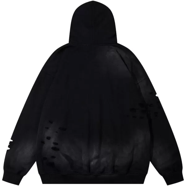 Aelfric Eden Mens Graphic Oversized Hoodie Cartoon Character Print Streetwear Casual hoodies y2k Hooded Sweatshirt1731black