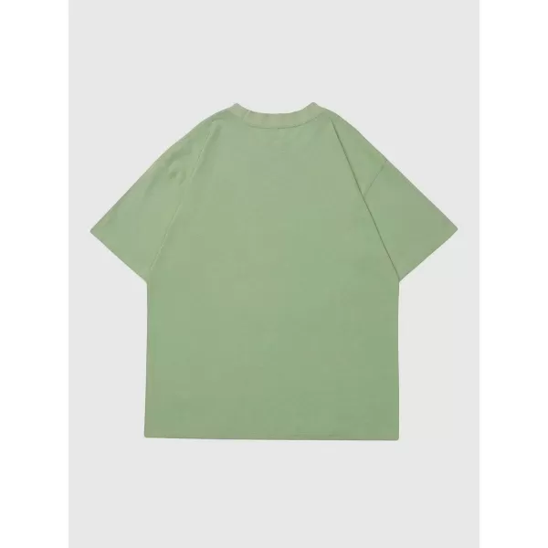 Aelfric Eden Mens Graphic Tee Vintage tees Oversized Streetwear T Shirts Unisex Letter Print Tshirt Casual Summer TopsAa4green