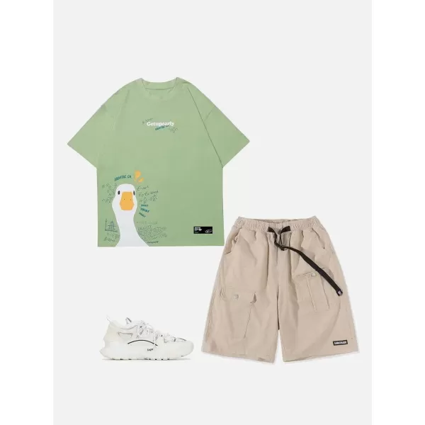 Aelfric Eden Mens Graphic Tee Vintage tees Oversized Streetwear T Shirts Unisex Letter Print Tshirt Casual Summer TopsAa4green