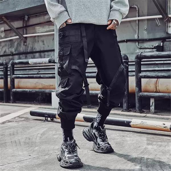 Aelfric Eden Mens Joggers Pants Long MultiPockets Outdoor Fashion Casual Jogging Cool Pant with Drawstring1495black