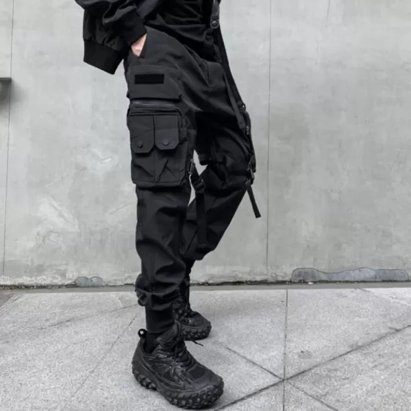 Aelfric Eden Mens Joggers Pants Long MultiPockets Outdoor Fashion Casual Jogging Cool Pant with Drawstring1577black