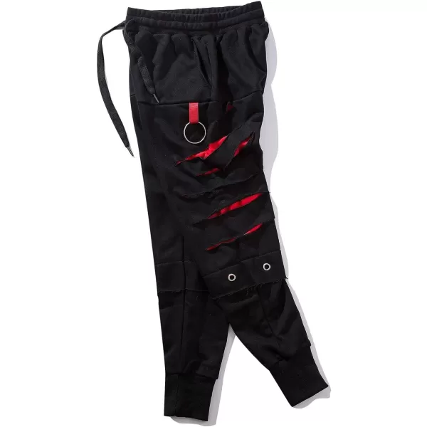 Aelfric Eden Mens Joggers Pants Long MultiPockets Outdoor Fashion Casual Jogging Cool Pant with Drawstring970black