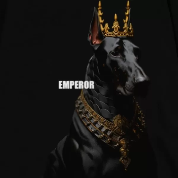 Aelfric Eden Mens Vintage Oversized Tee Shirts Doggy Graphic Print Crewneck Crop Tops Streetwear Cotton Short SleeveAa01black