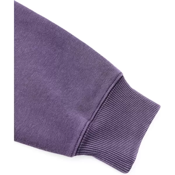 Aelfric Eden Washed Hoodie Oversized Vintage Hoodies Unisex Streetwear Solid Hooded Sweatshirt with PocketPurple