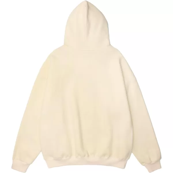 Aelfric Eden Graphic Hoodies for Men Vintage Printed Hoodie Sweatshirt Oversized Long Sleeve Streetwear Hooded PulloverApricot