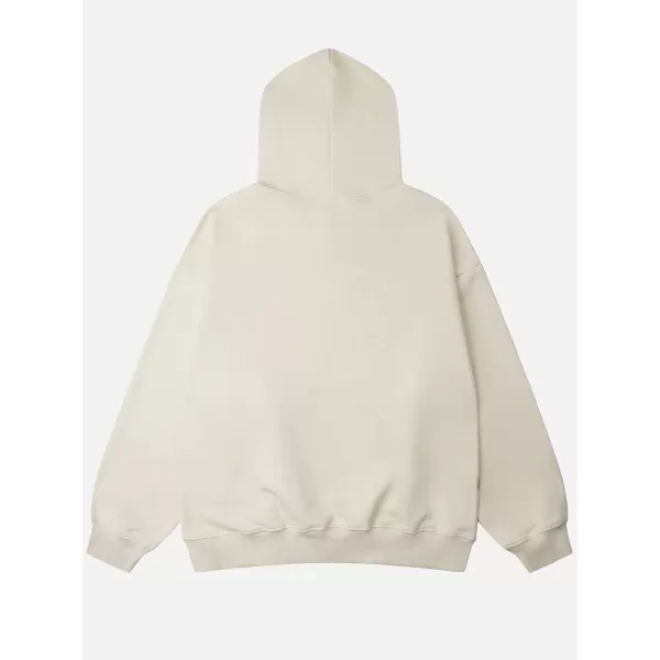 Aelfric Eden Hoodies Oversized Graphic Pullover Sweatshirt Unisex Casual Hooded Hoodie Streetwear 2024 Fall OutfitsBeige