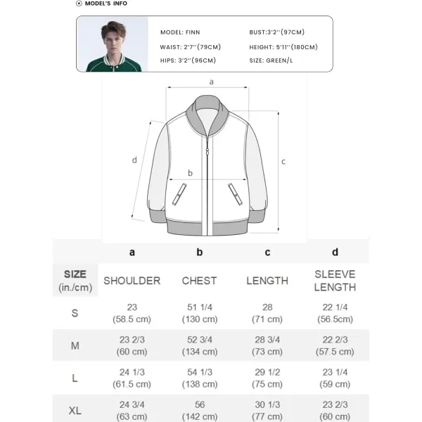 Aelfric Eden Mens Varsity Jacket Vintage Graphic Baseball Jacket Unisex Coats StreetwearX595green