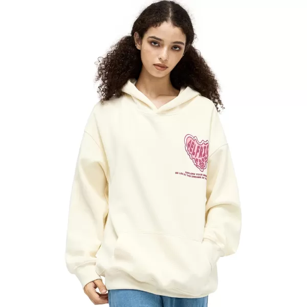 Aelfric Eden Womens Graphic Hoodies Y2k Oversized Sweatshirts Long Sleeves Sweaters Pullover Fall OutfitsApricot