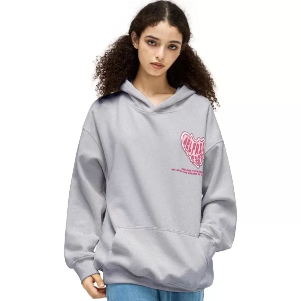 Aelfric Eden Womens Graphic Hoodies Y2k Oversized Sweatshirts Long Sleeves Sweaters Pullover Fall OutfitsGrey