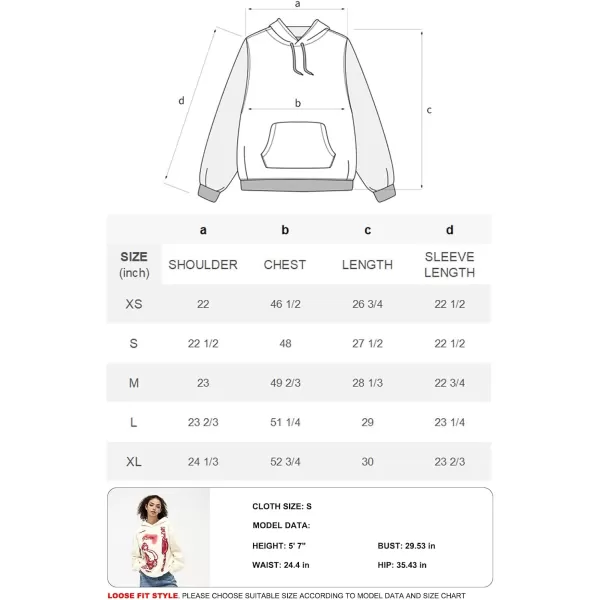 Aelfric Eden Womens Hoodies Y2k Long Sleeve Oversized Sweatshirt Trendy Preppy ClothesGrey