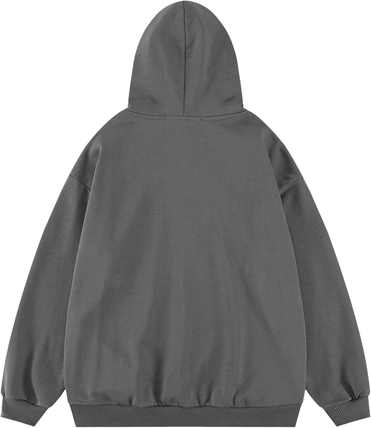 imageAelfric Eden Graphic Hoodies for Men Vintage Printed Hoodie Sweatshirt Oversized Long Sleeve Streetwear Hooded PulloverGrey
