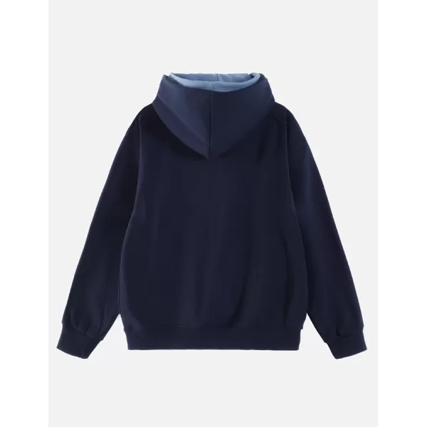 imageAelfric Eden Mens Hoodies Applique Embroidery Hoodie Casual Baggy Hooded Pullover Sweatshirts 2024 Trendy OutfitsBlue