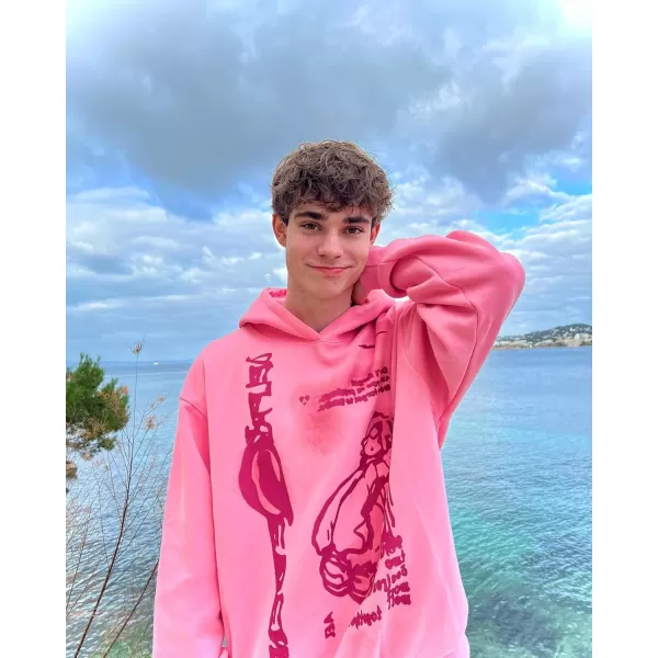 imageAelfric Eden Mens Y2K Cartoon Figure Print Hoodie Vintage Graphic Hoodies Unisex Oversized Casual Sweatshirt1524pink