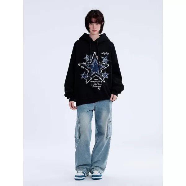 imageAelfric Eden Star Graphic Hoodies Streetwear Hooded Sweatshirt Pullover Hip Hop Fashion Hoodies Unisex